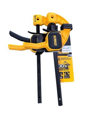 DEWALT 6 in. 100 lbs. Trigger Clamp Set (2 Piece) with 2.43 in Throat Depth DWHT83149
