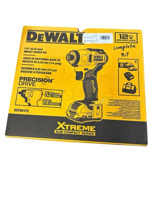 DEWALT brand page ATOMIC 20V MAX* Brushless Cordless Compact 1/4 in. Impact Driver Kit DCF801F2