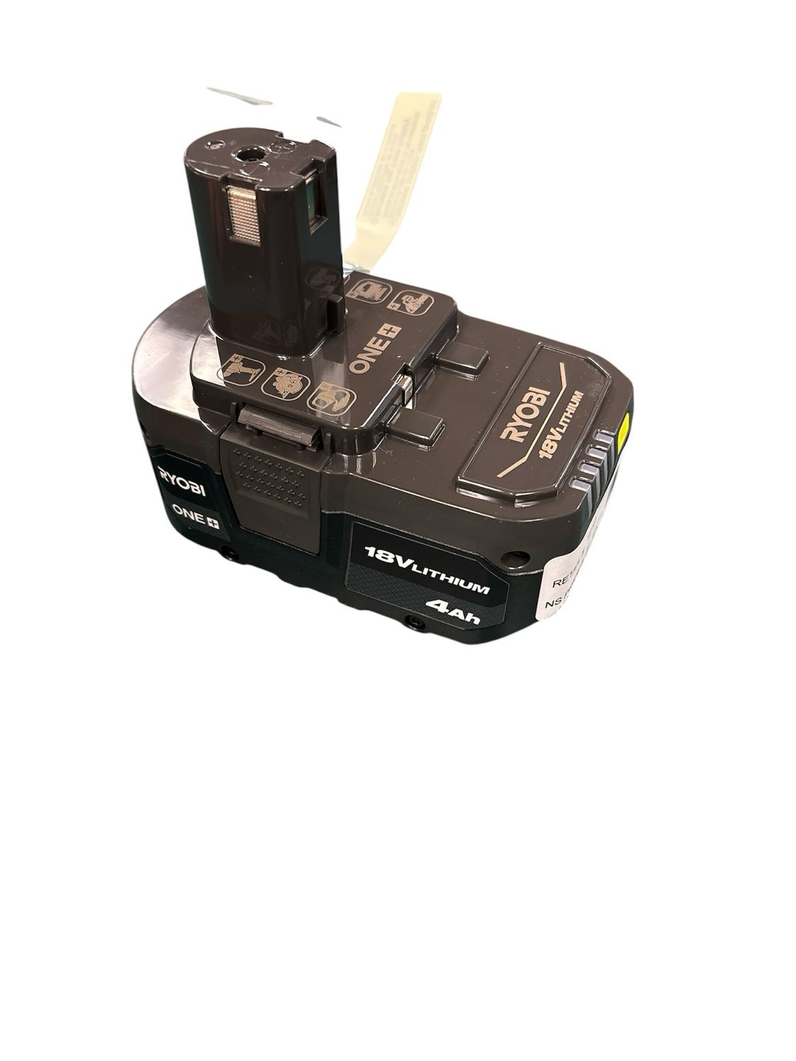 RYOBI ONE+ 18V 4.0 Ah Lithium-Ion Battery PBP005.    .