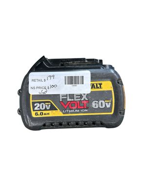 DEWALT FLEXVOLT 20V/60V MAX Lithium-Ion 6.0Ah Battery Pack DCB606 .