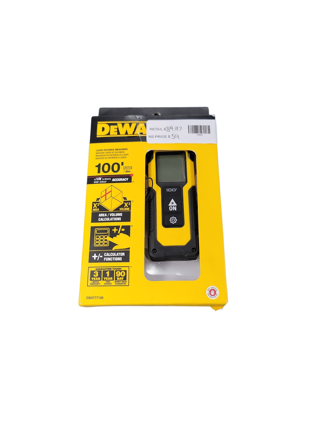 DEWALT 100 ft. Laser Distance Measurer DWHT77100