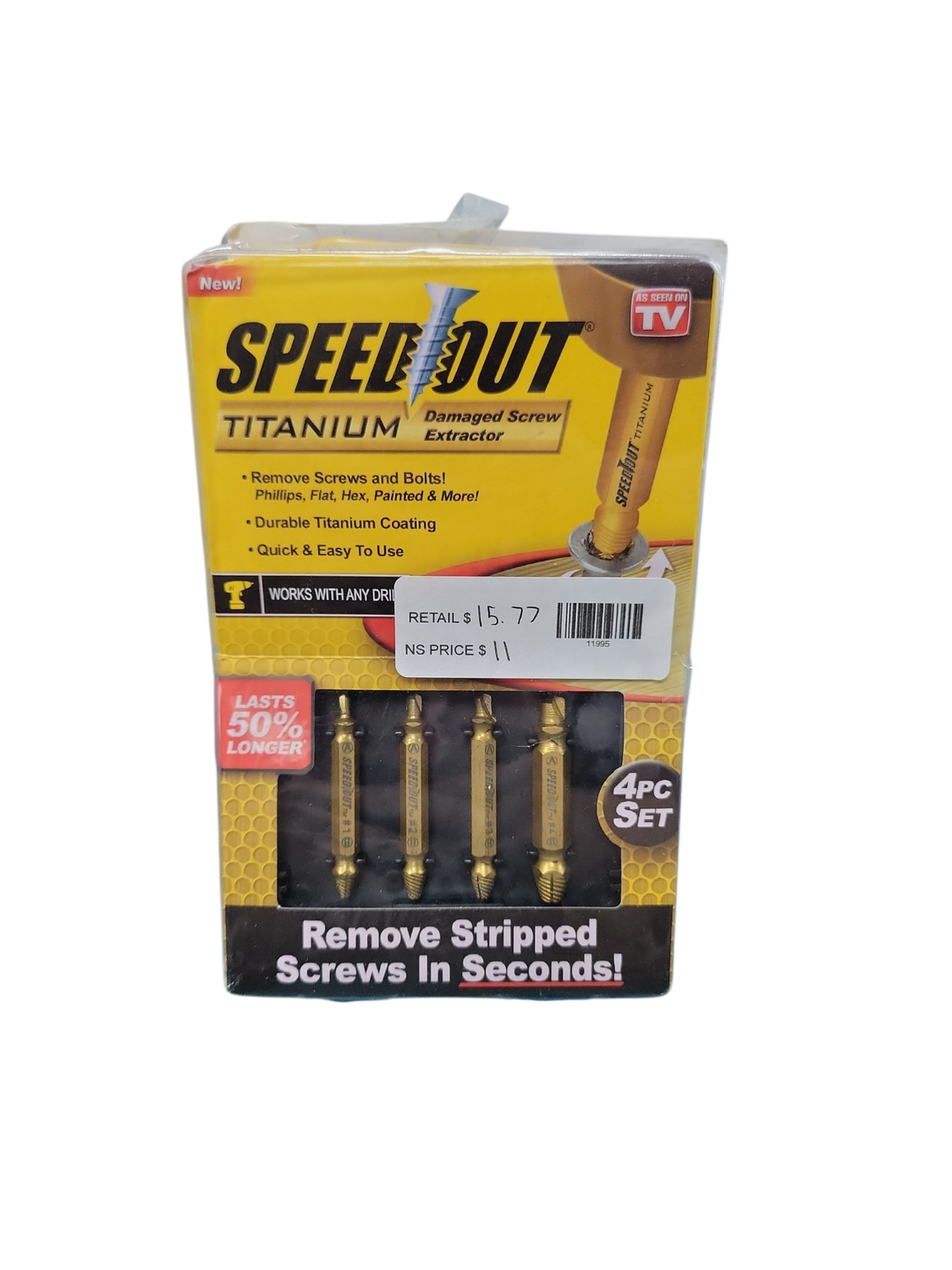 Speed Out Titanium Screw Extractor (4-Piece) 1000367 .