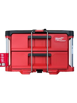 Milwaukee PACKOUT 22 in. 2-Drawer Tool Box with Metal Reinforced Corners 48-22-8442 .
