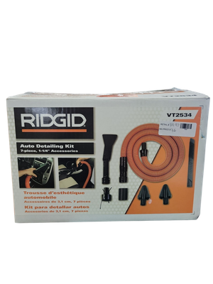 RIDGID 1-1/4 in. Premium Car Cleaning Kit Accessory Shop Vacuum Attachments for RIDGID Wet Dry Vacs VT2534