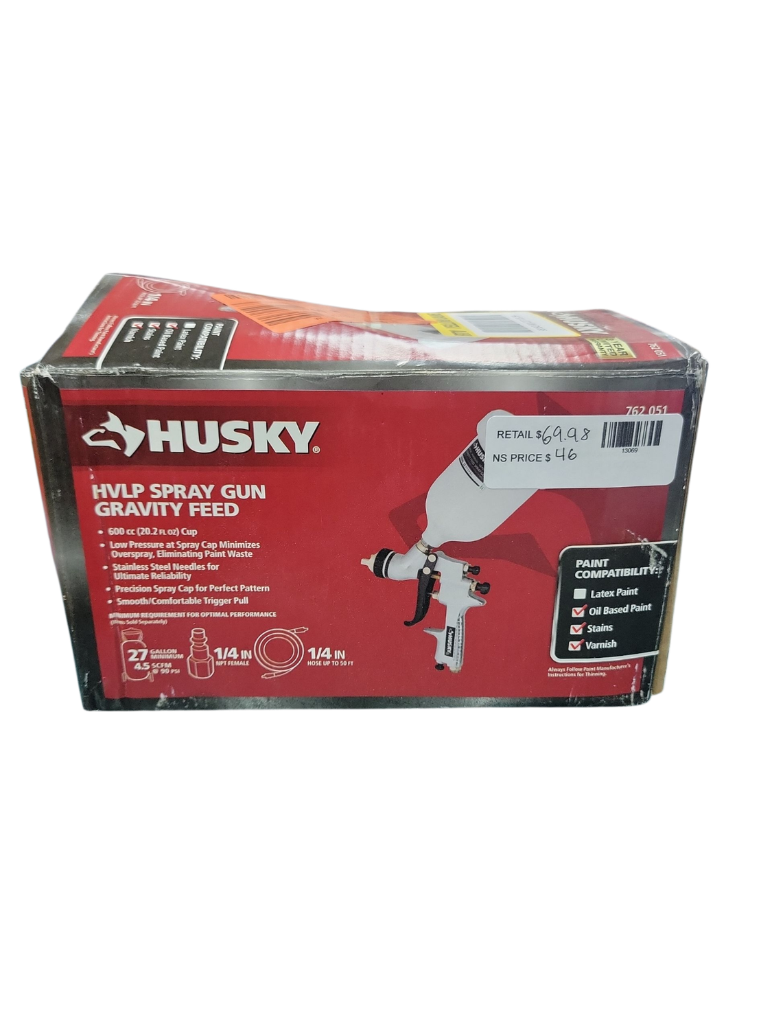 Husky Gravity Feed HVLP Spray Gun H4840GHVSG