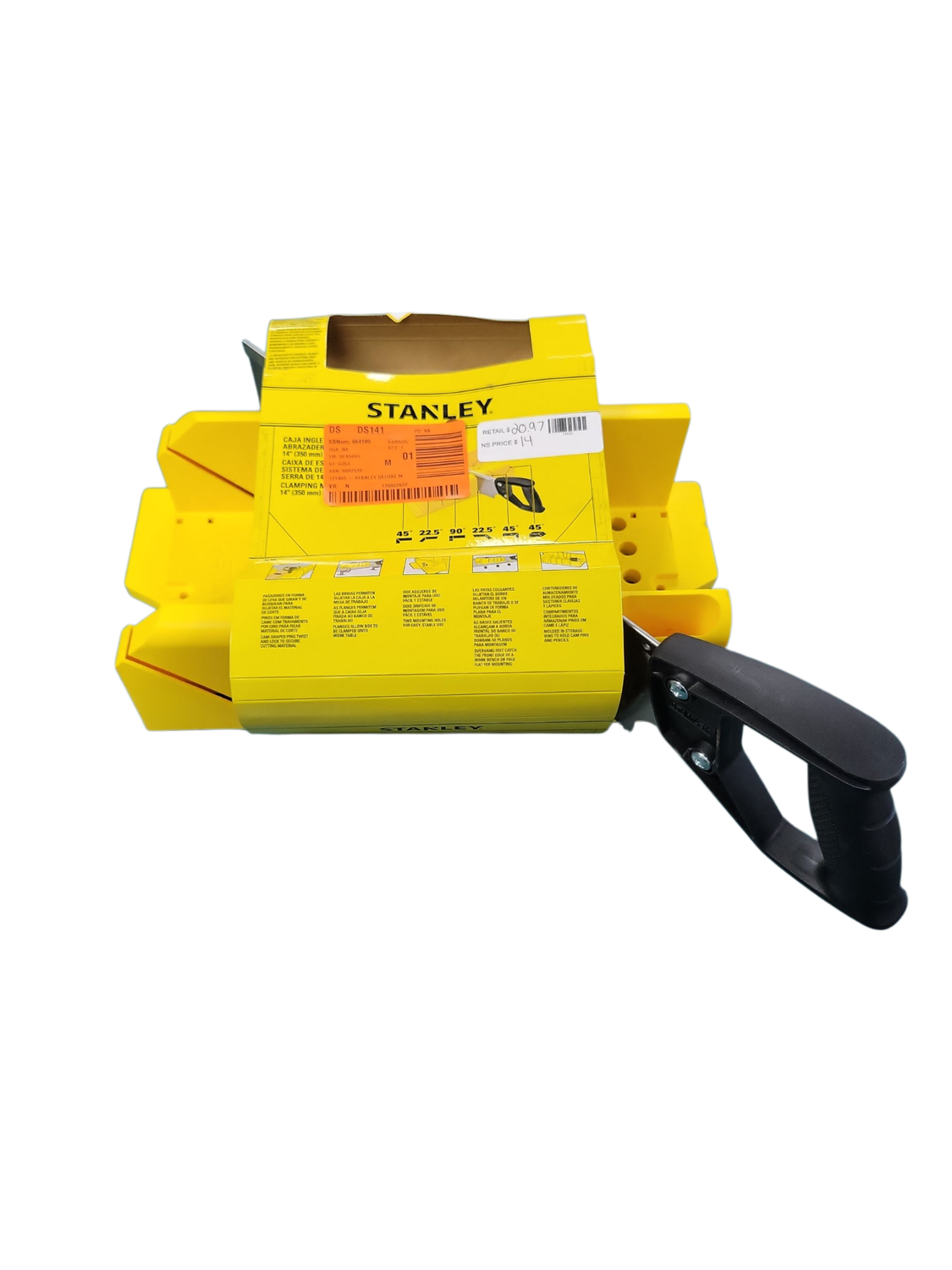 Stanley 14.5 in. Deluxe Clamping Miter Box with 14 in. Saw 20-600D  .