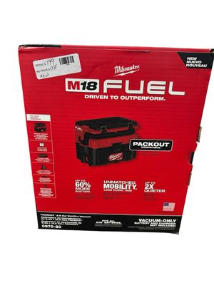 Milwaukee M18 FUEL PACKOUT 18-Volt Lithium-Ion Cordless 2.5 Gal. Wet/Dry Vacuum (Vacuum-Only) 0970-20