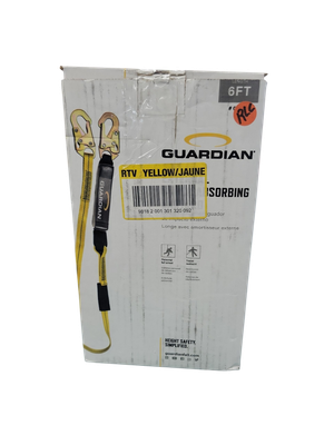 Guardian Fall Protection 6 ft. External Shock Fall Protection Lanyard 01220-QC