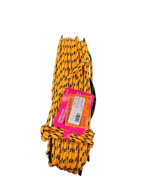 Everbilt 1/4 in. x 100 ft. Black and Yellow Diamond Braided Polypropylene Rope with Winder 73124