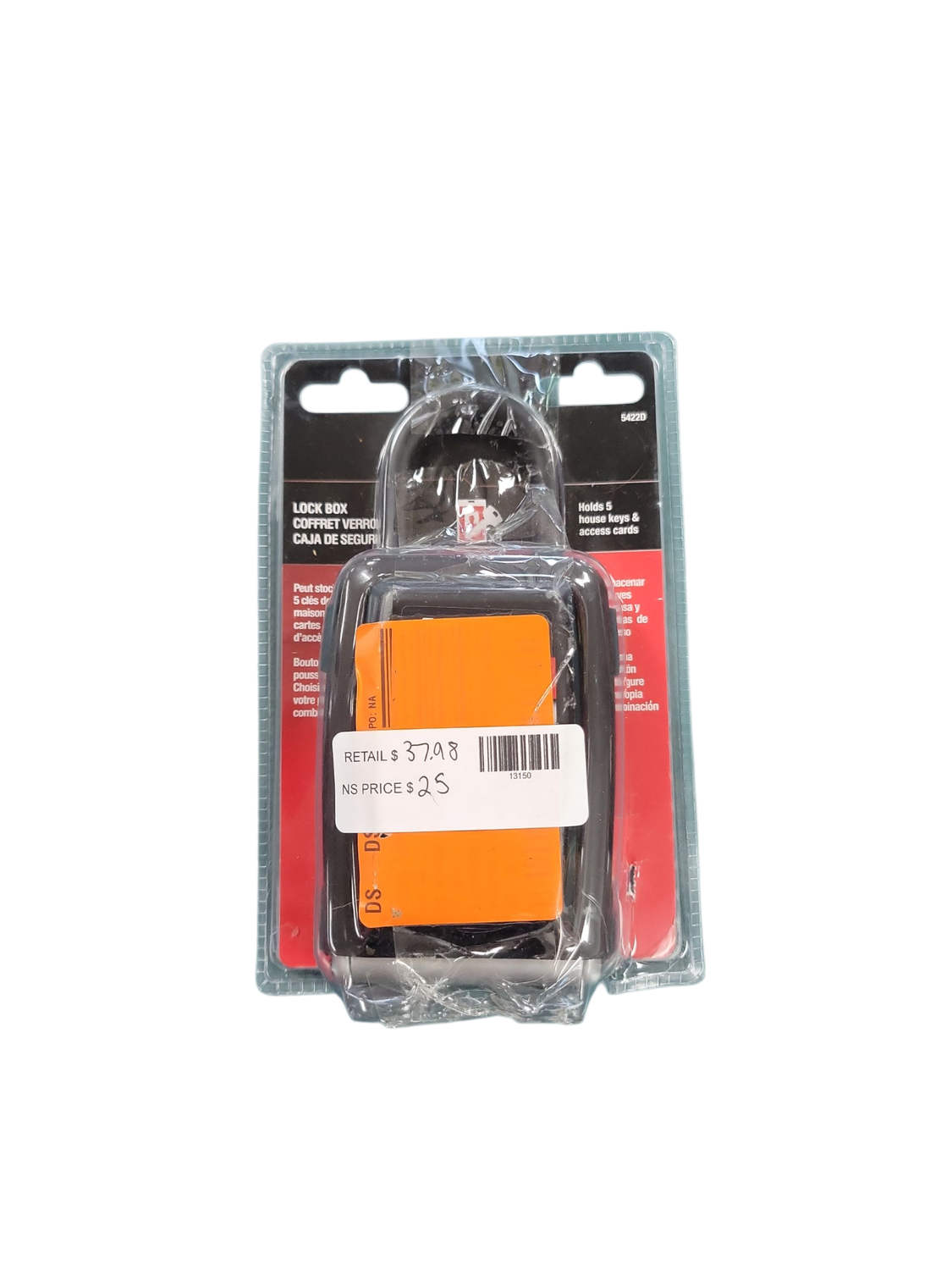 Master Lock Lock Box, Resettable Push Button Combination 5422DHC  .
