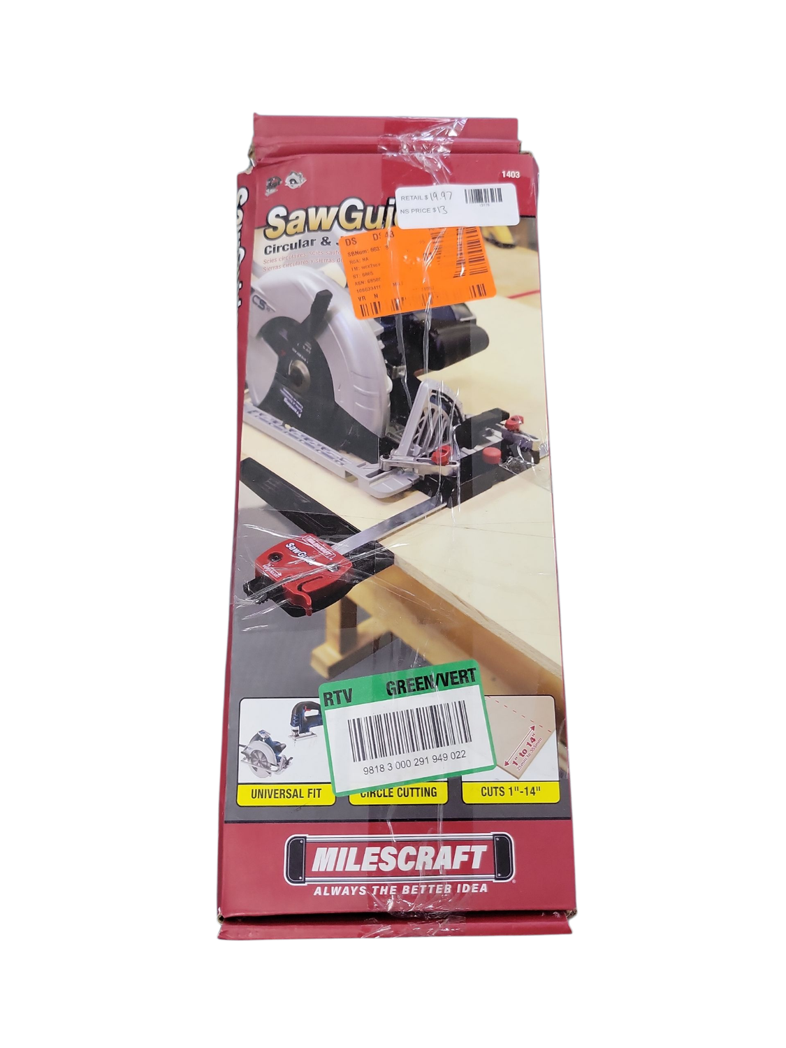 Milescraft SawGuide for Circular Saws and Jig Saws 14030003
