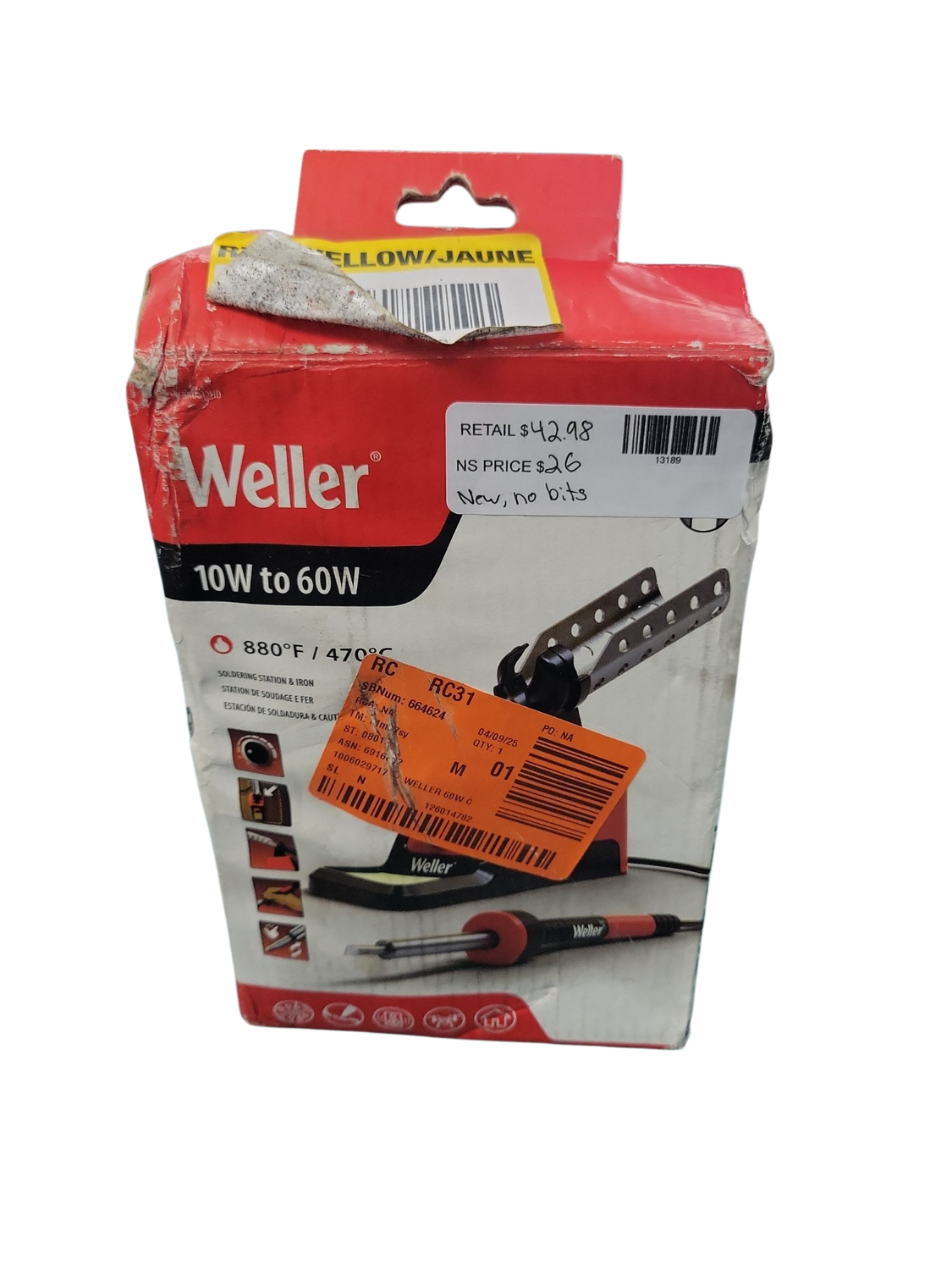 Weller Corded Electric Soldering Iron Station with WLIR60 Precision Iron WLSK6012HD