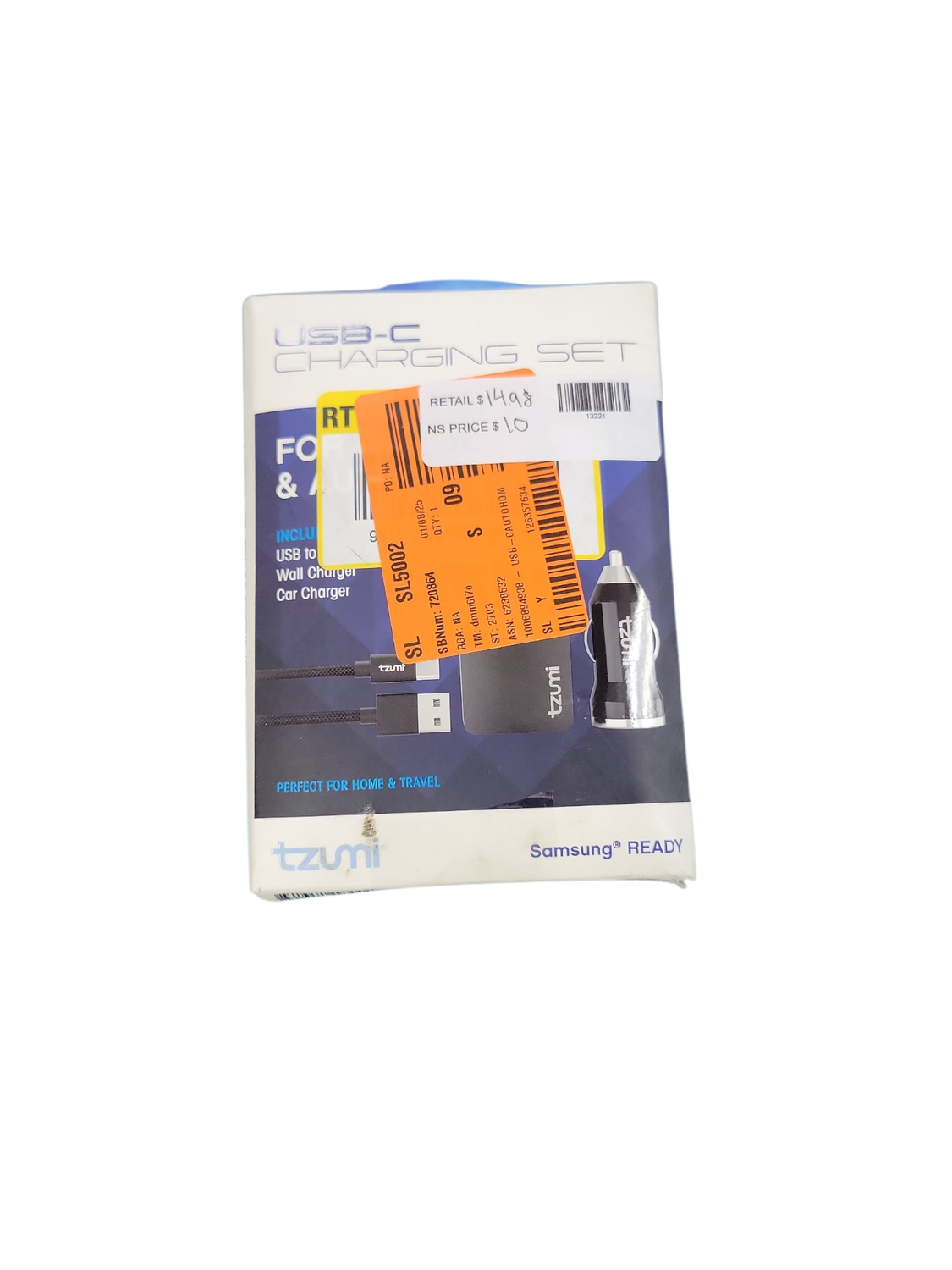 Tzumi USB-C Auto Home ChargePak 8444HD