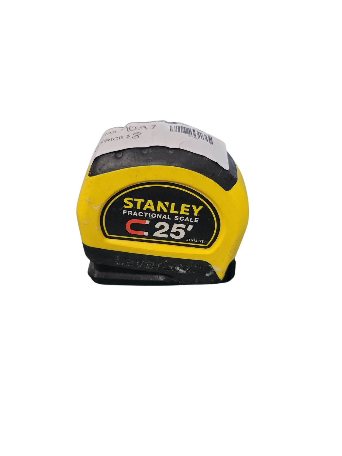 Stanley LeverLock 25 ft. x 1 in. Tape Measure with Fractional Scale STHT33281L