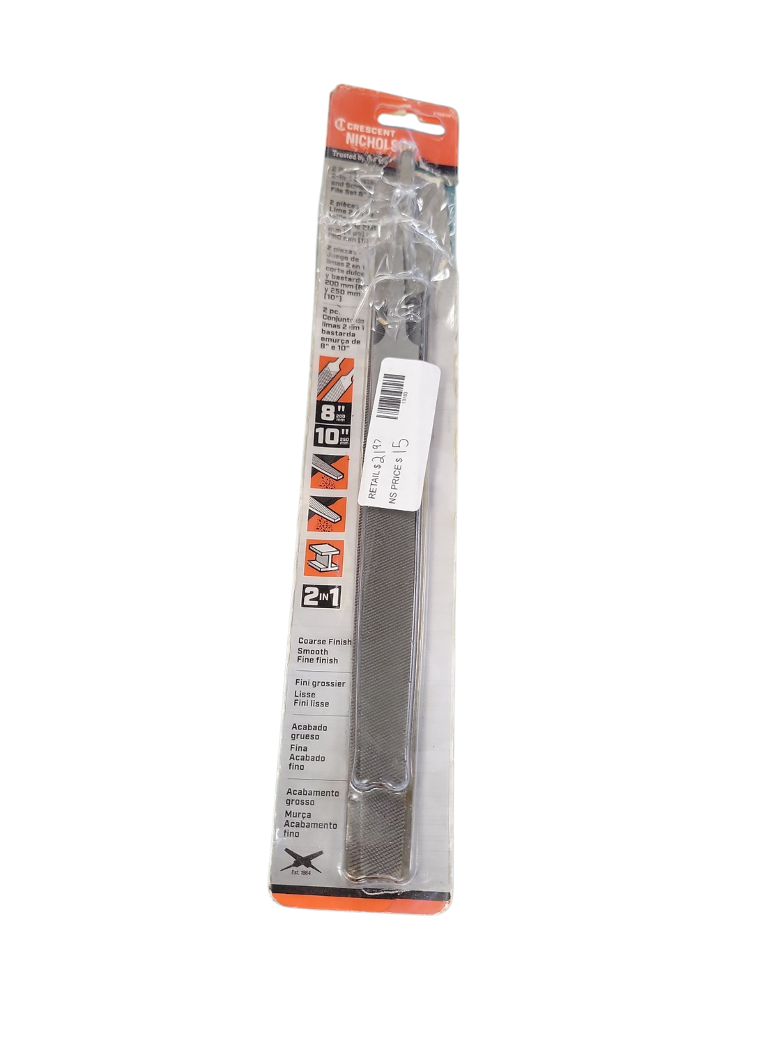 Crescent Nicholson 2-in-1 General Purpose File Set (2-Piece) 21981N