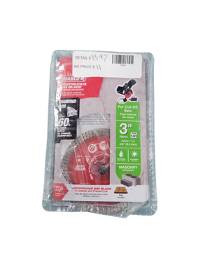 DIABLO 3 in. Diamond Blade Masonry Continuous Turbo Rim Cut-Off DMADC0300
