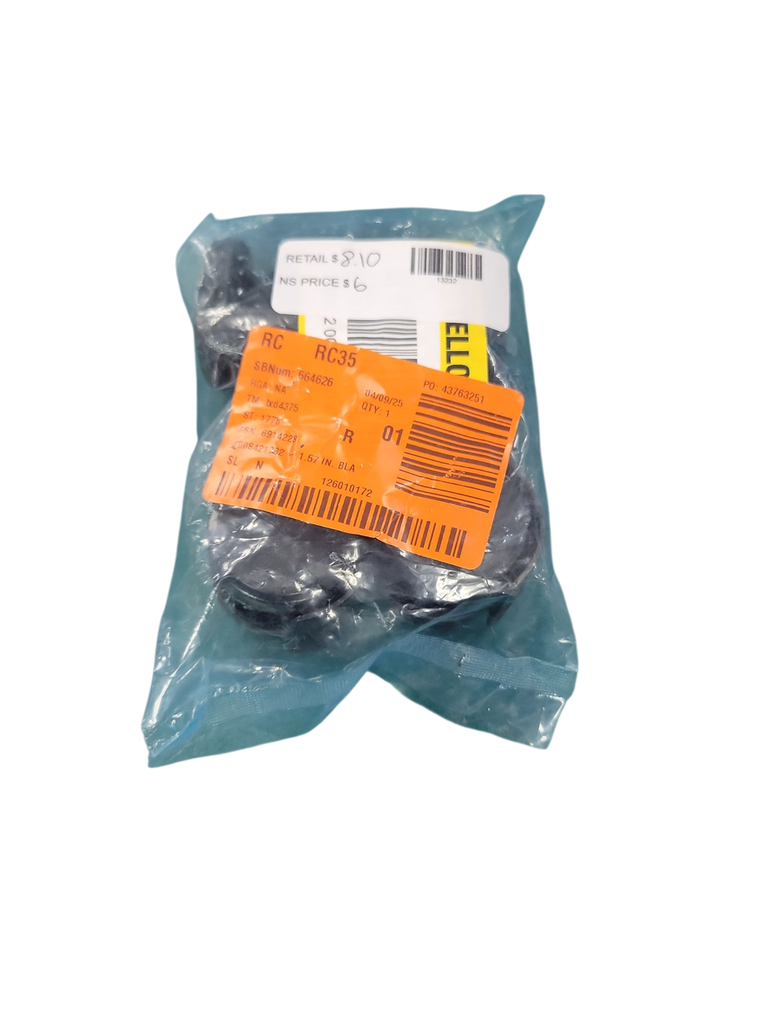HDX 1.57 in. Black Plastic Caster Set HD40CASTERPS