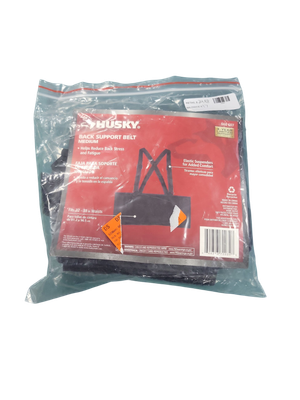 Husky Black Work Back Brace Support Belt Medium HD668607 .