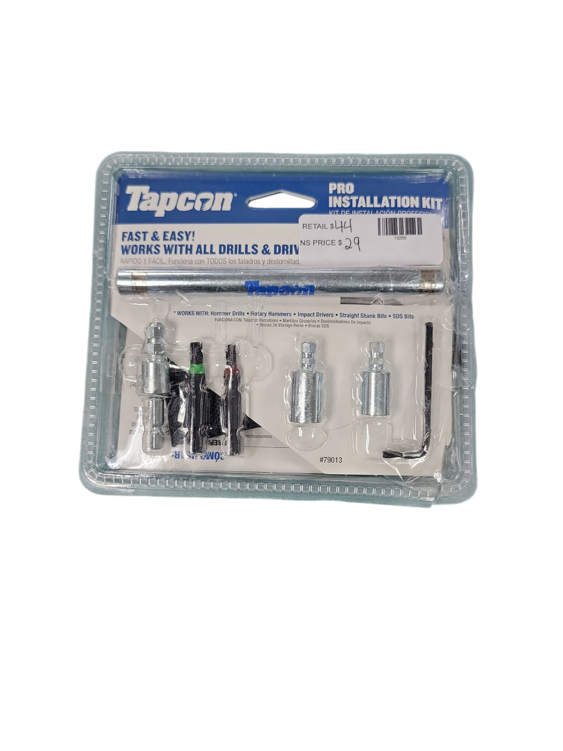 Tapcon Pro Installation Tool Kit with Star Bit for Concrete Anchors 79013