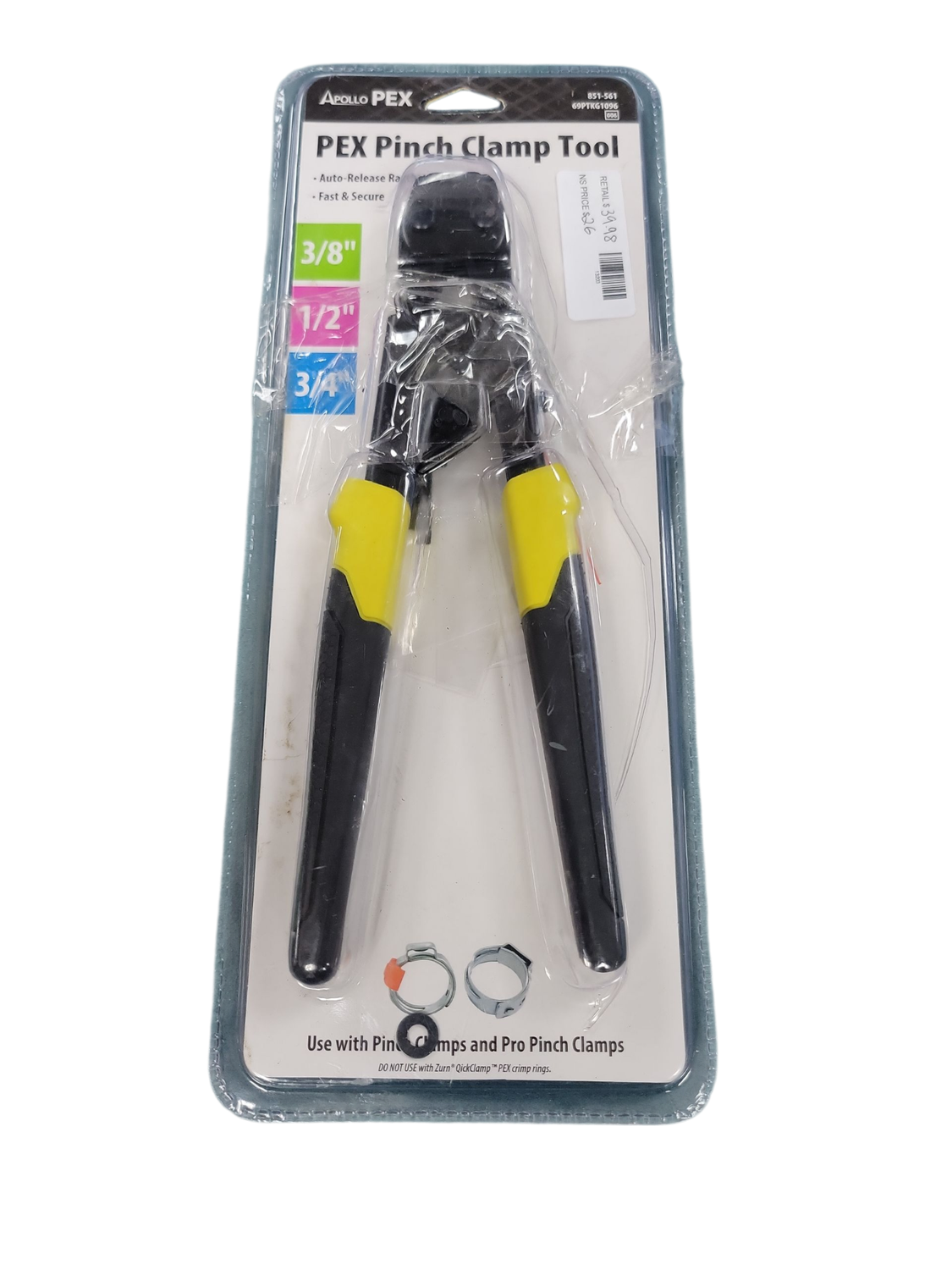 Apollo 3/8 in., 1/2 in. and 3/4 in. PEX-B Quick-Cinch Clamp Tool 69PTKG1096 .
