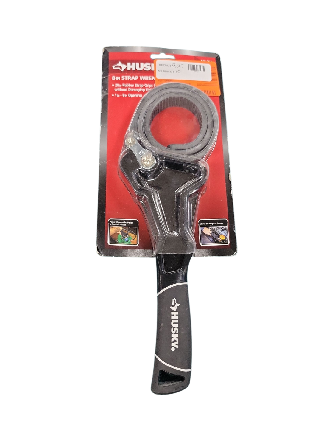 Husky 24 in. Dual Material Strap Wrench with 8 inch Capacity H8STRAPWR