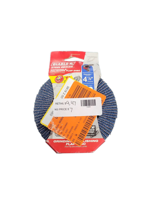 DIABLO 4-1/2 in. 40-Grit Steel Demon Grinding and Polishing Flap Disc with Type 29 Conical Design DCX045040N01F