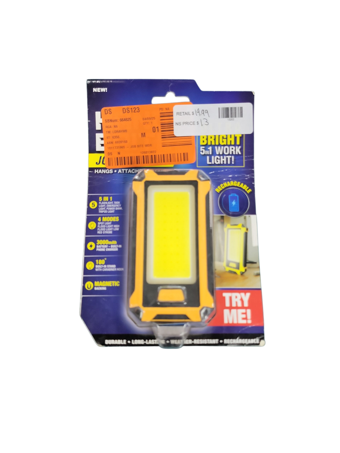 HANDY BRITE LED Job Site Work Light HBJS-PD36