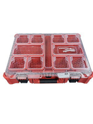 Milwaukee PACKOUT 11-Compartment Impact Resistant Portable Small Parts Organizer 48-22-8430  .