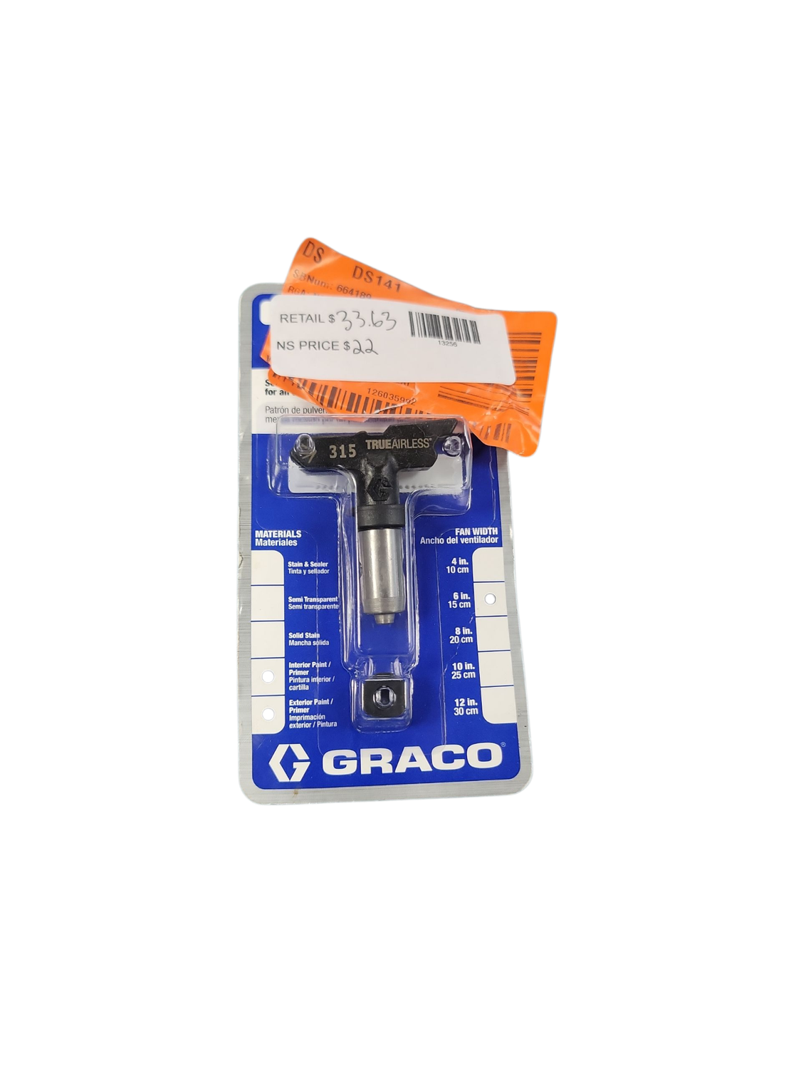 Graco TrueAirless 315 0.015 in. Paint Sprayer Tip TRU315