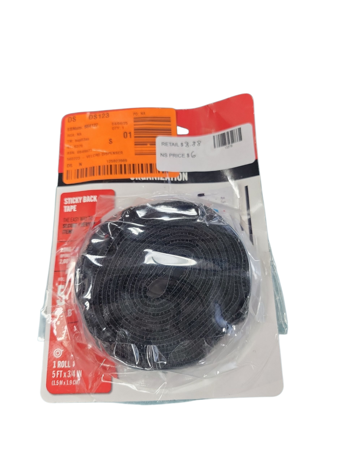 VELCRO 5 ft. x 3/4 in. Sticky Back Tape 90086