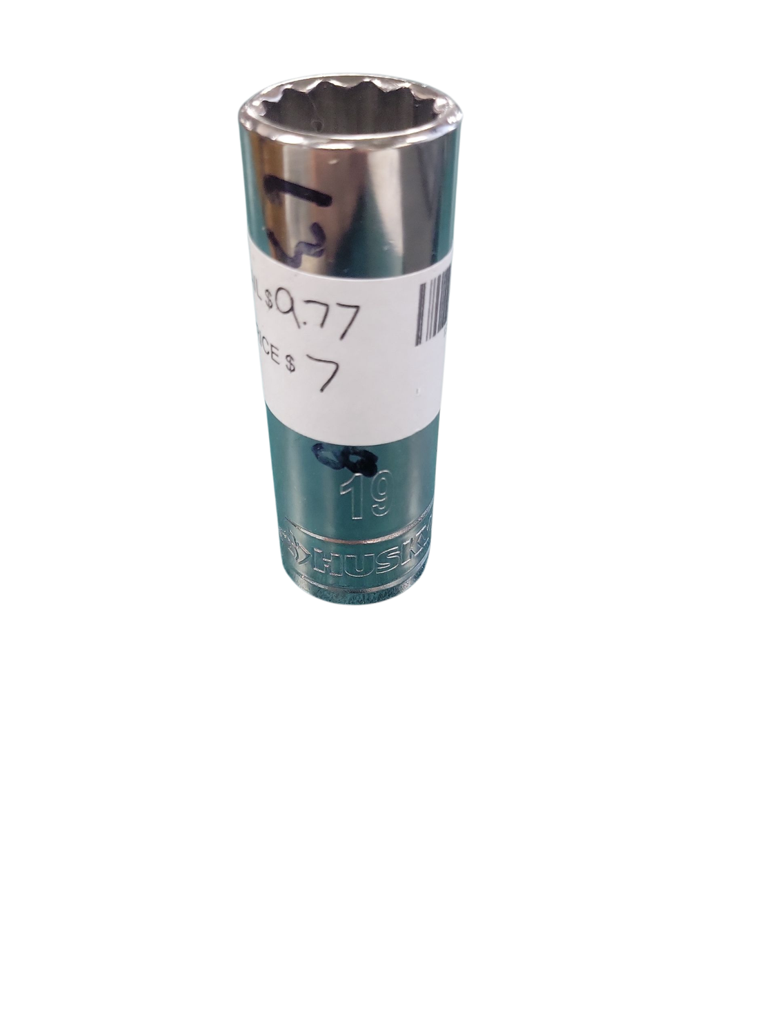 Husky 1/2 in. Drive 19 mm 12-Point Metric Deep Socket H2D12P19MM