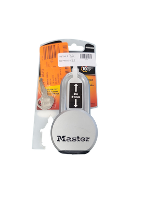 Master Lock Heavy Duty Outdoor Padlock with Key, 2-1/2 in. Wide M930XKADLHCCSEN .
