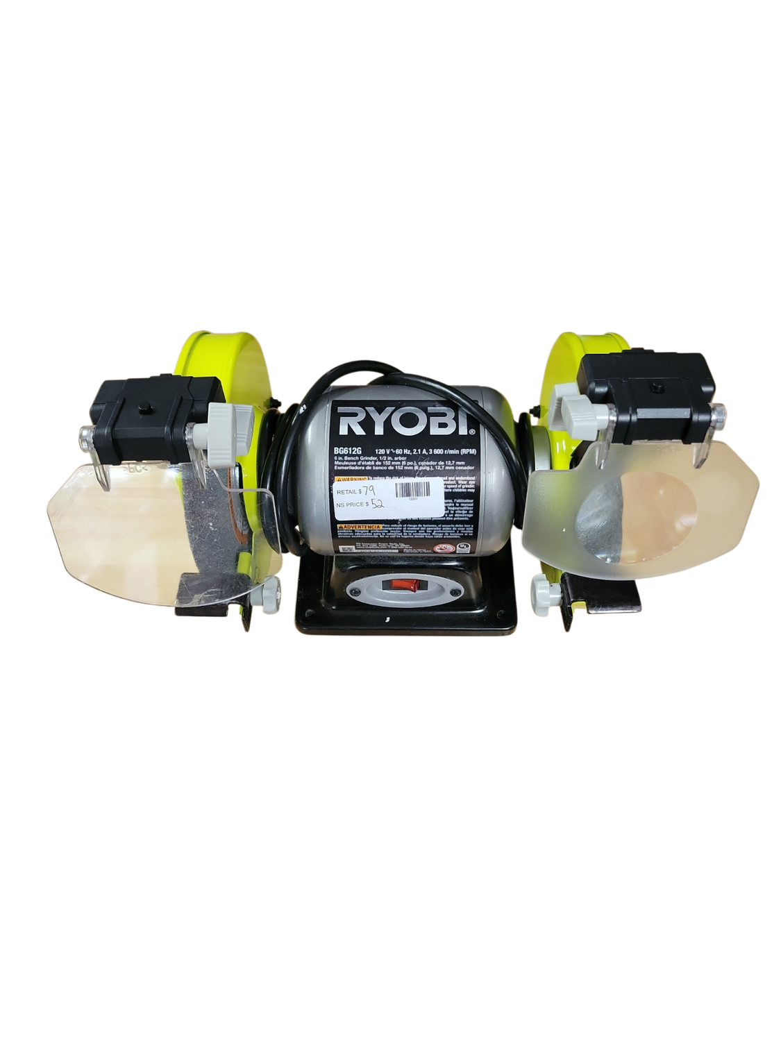 RYOBI 2.1 Amp 6” Grinder with LED lights BG612G