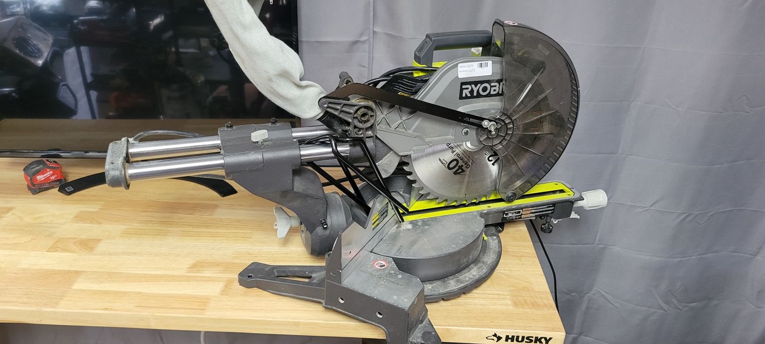 RYOBI 15 Amp 12 in. Corded Sliding Compound Miter Saw with LED Cutline Indicator TSS121