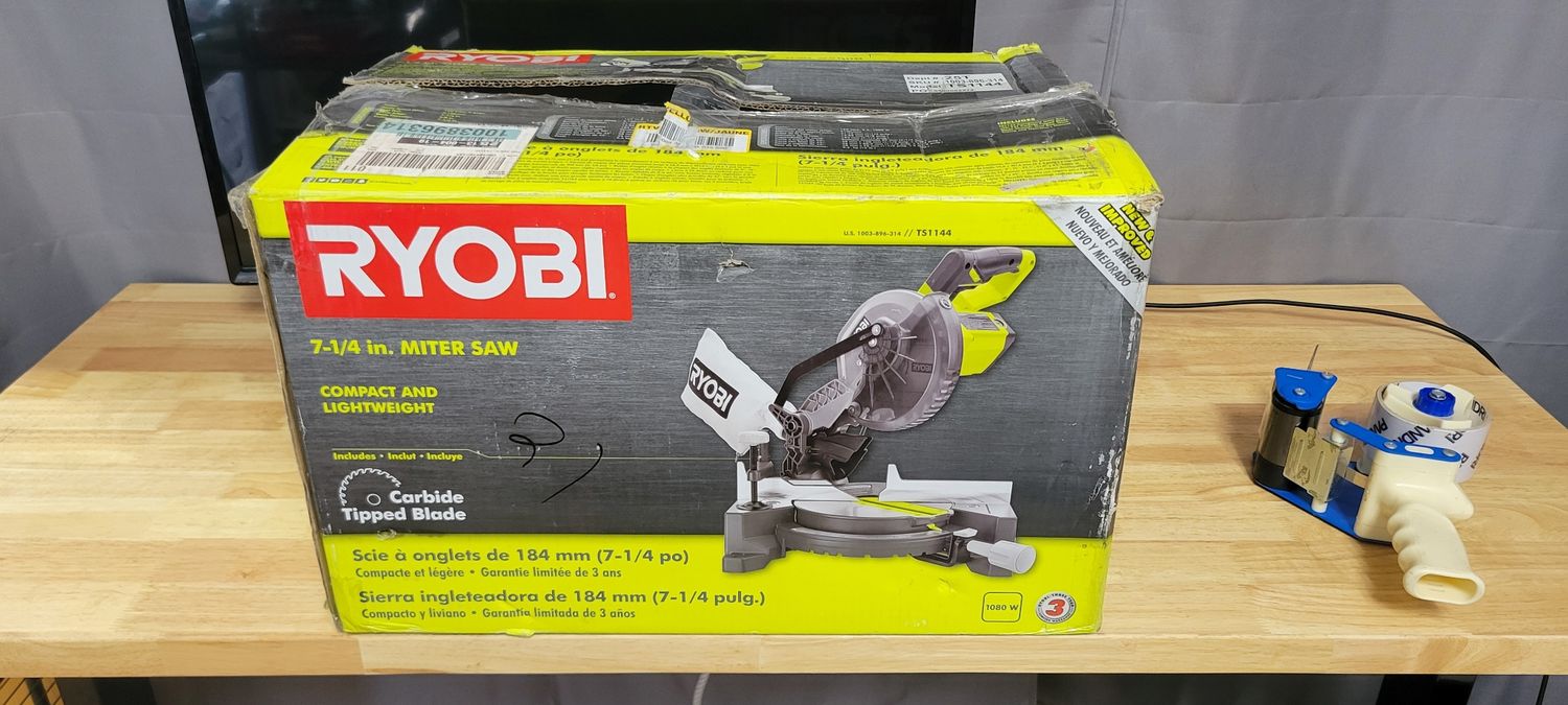 RYOBI 9 Amp Corded 7-1/4 in. Compound Miter Saw TS1144