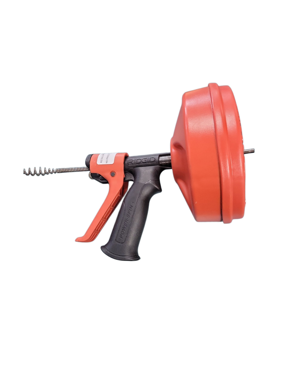 RIDGID Power Spin+ 1/4 in. x 25 ft. Hybrid Drain Cleaning Snake Auger (Manual or Cordless Drill Operated, Tool Only) 57043
