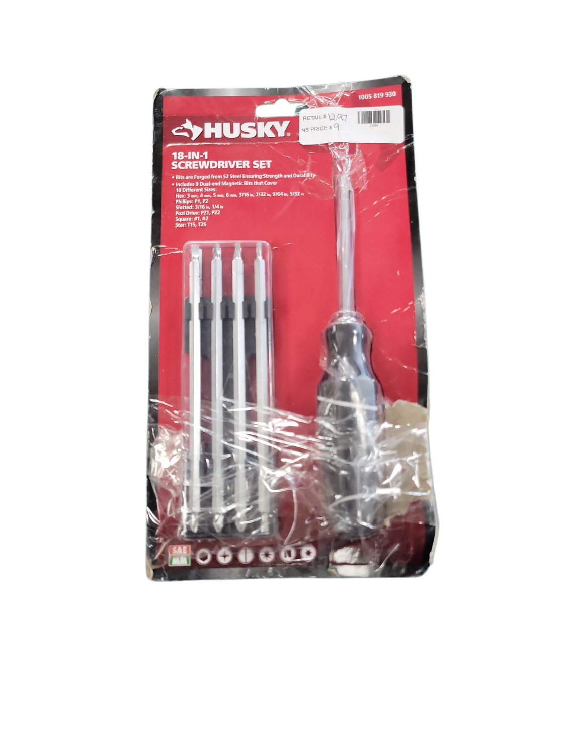 Husky Interchangeable Blade Screwdriver Set (10-Piece) H10PCSDSET