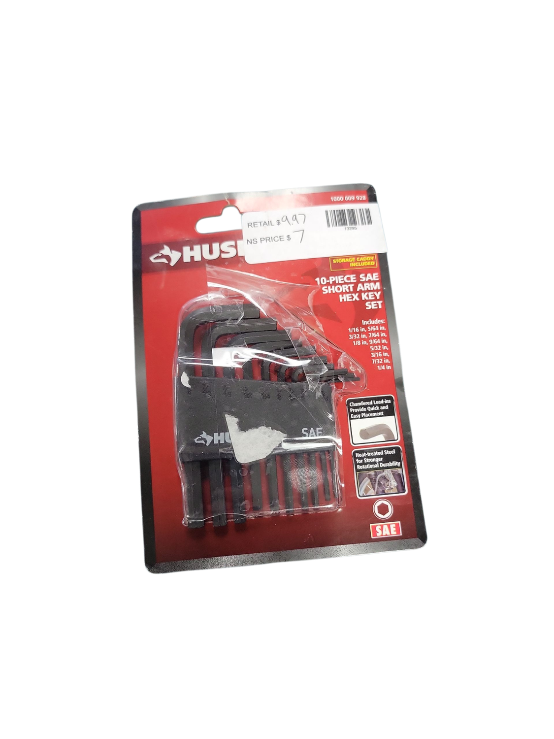 Husky SAE Short Arm Hex Key Set (10-Piece) HSAHKS10PCN-06 .