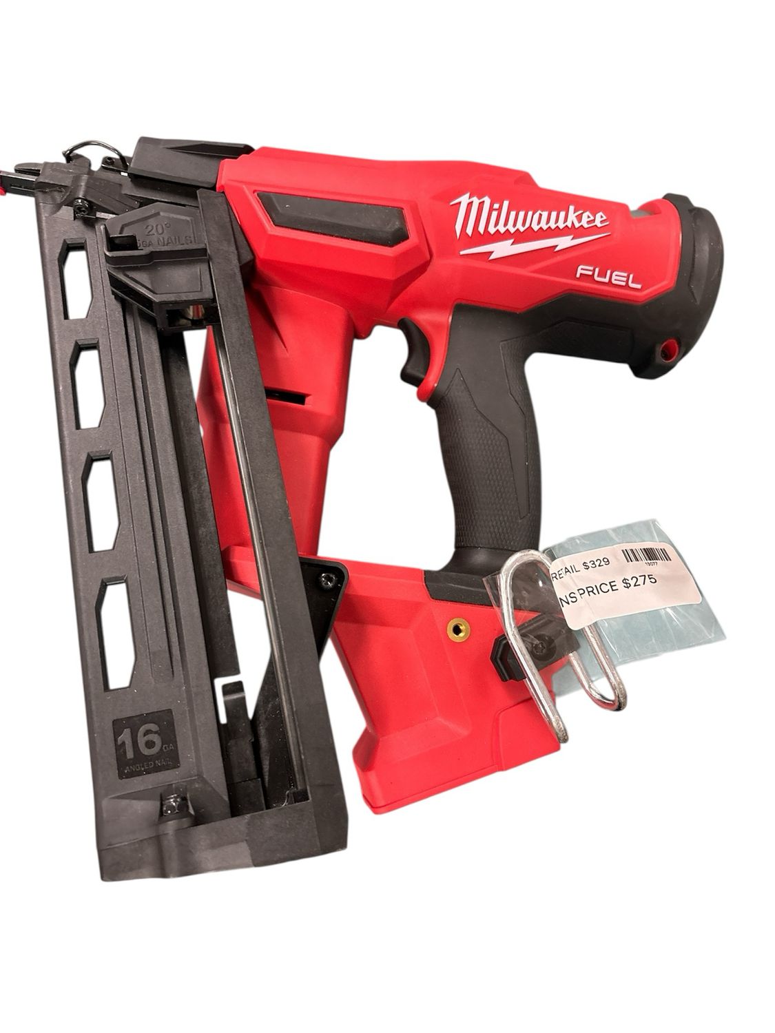 Milwaukee M18 FUEL 18-Volt Lithium-Ion Brushless Cordless Gen II 16-Gauge Angled Finish Nailer (Tool-Only) 2641-20