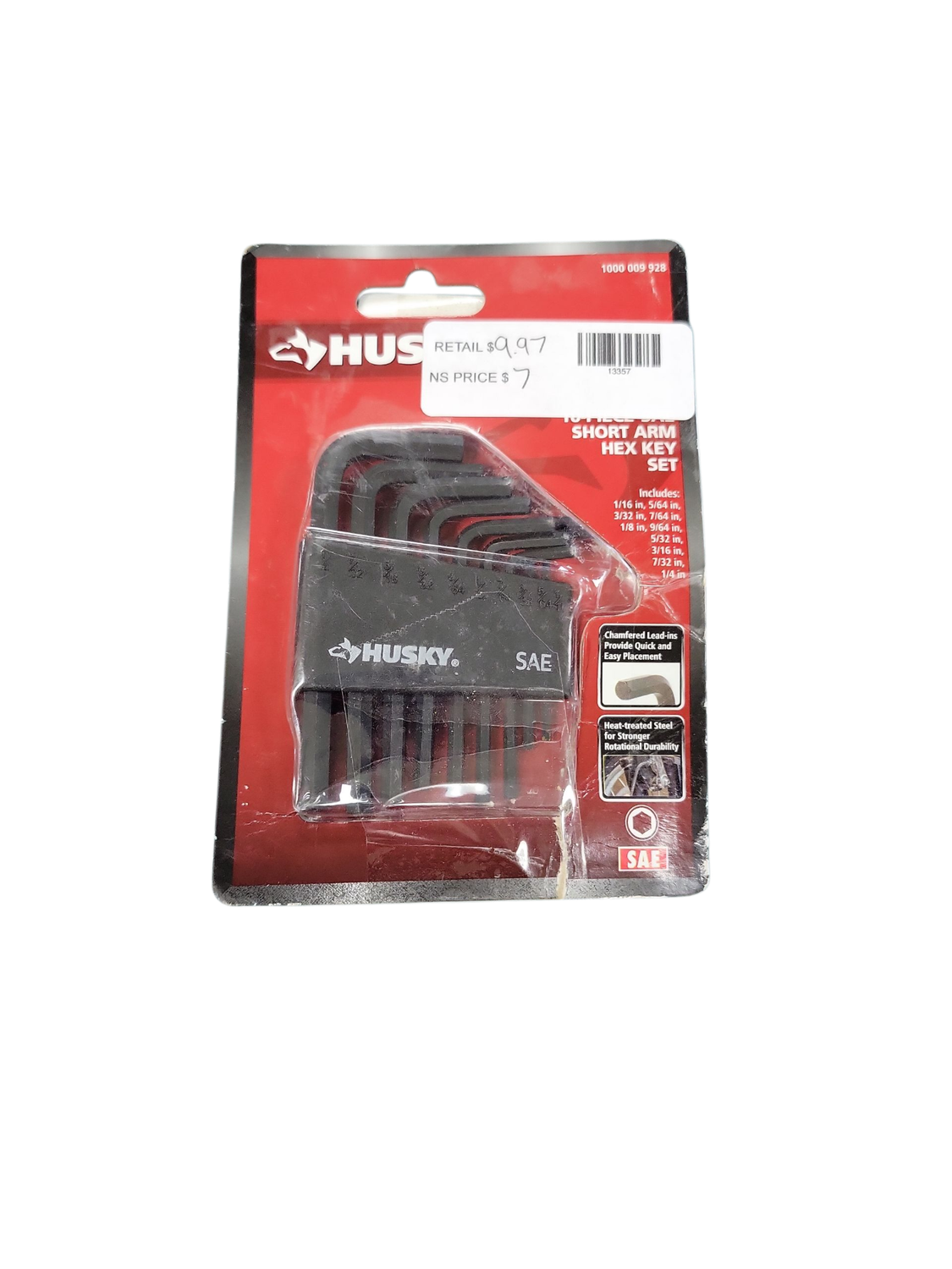 Husky SAE Short Arm Hex Key Set (10-Piece) HSAHKS10PCN