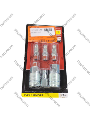 Husky 1/4 in. T-Coupler Plug with Increased Flow (6-Piece) HDA22600 .