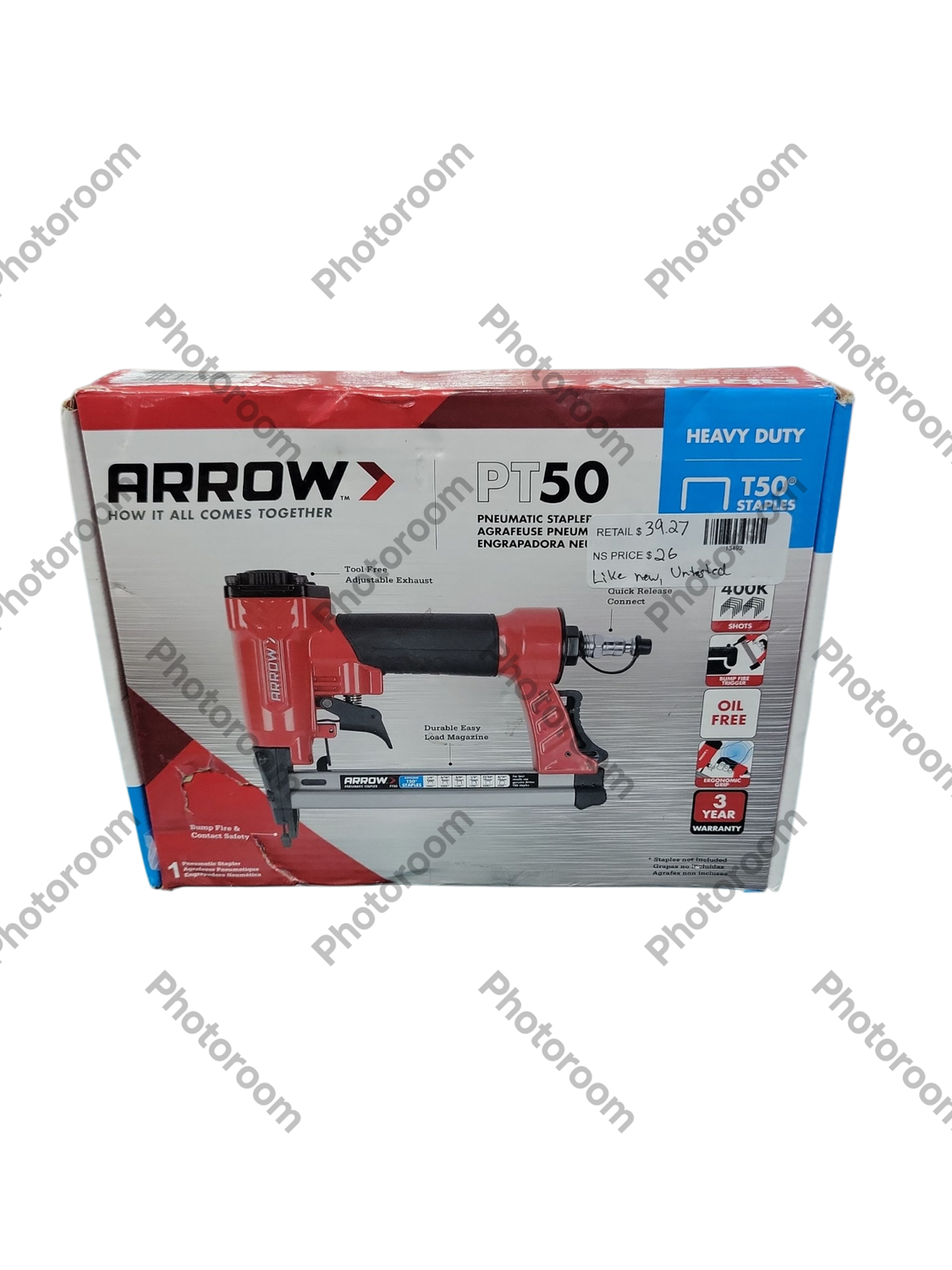 Arrow PT50 Pneumatic Staple Gun PT50
