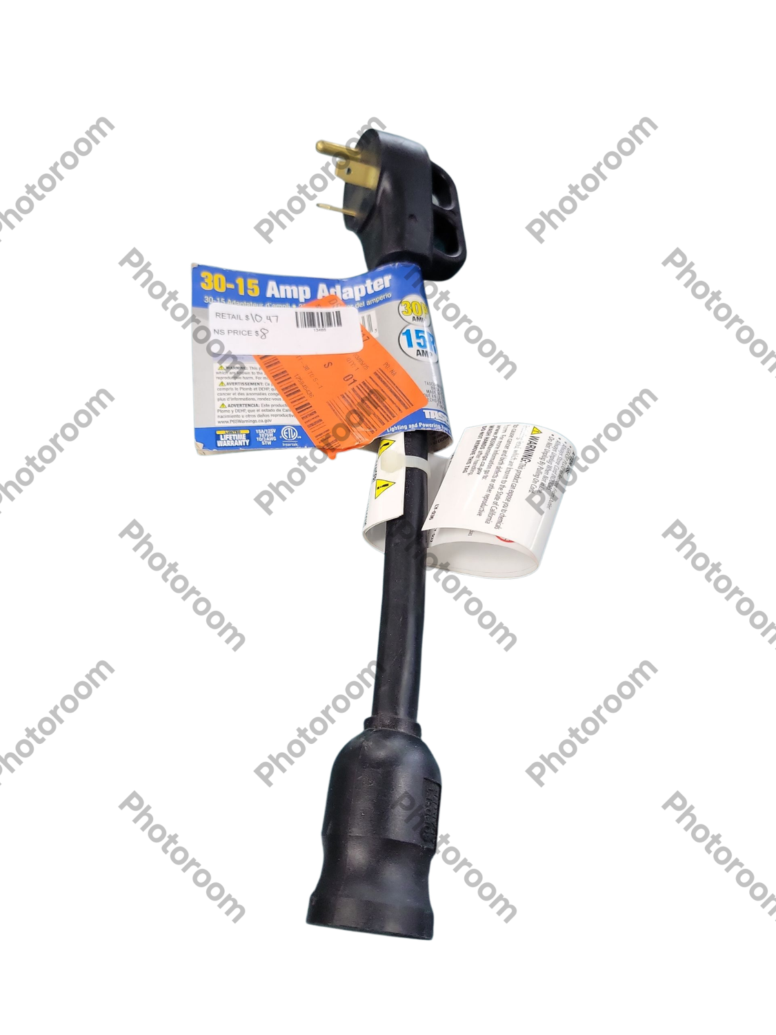 Tasco 30 Amp Plug (TT-30P) to 15 Amp Receptacle (5-15R) 16-00553HD