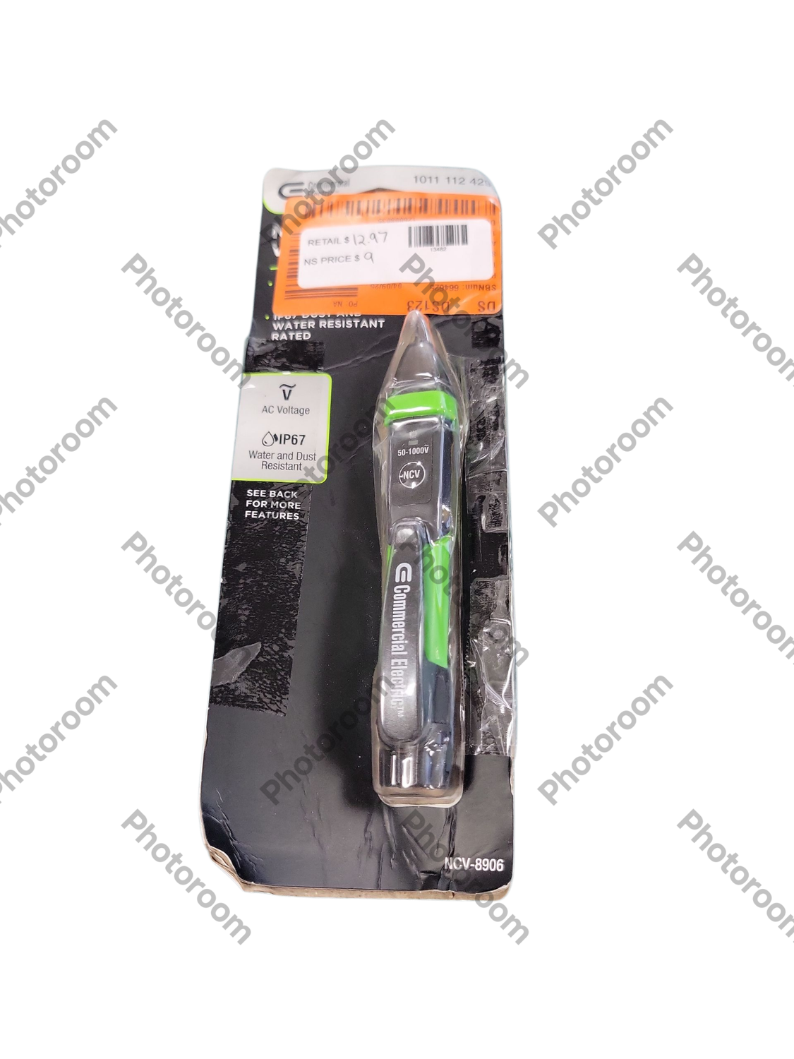 Commercial Electric 50-Volt to 1000-Volt AC Non-Contact Voltage Tester Pen NCV-8906  .