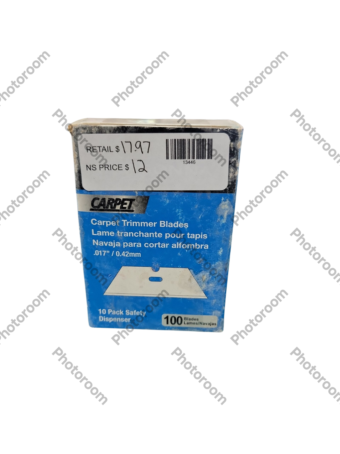 Personna Carpet Trimmer Chisel Blade 100pk 61-0850-0000 .