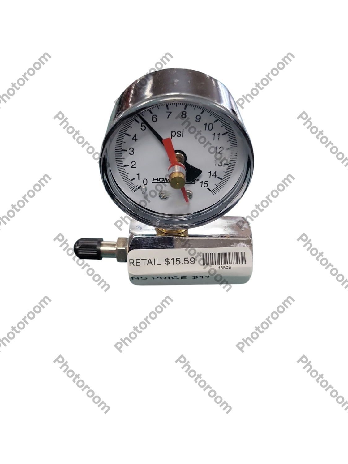 DANCO 0 - 15 psi 1/10 Increment Compressed Air Test Gauge 94352