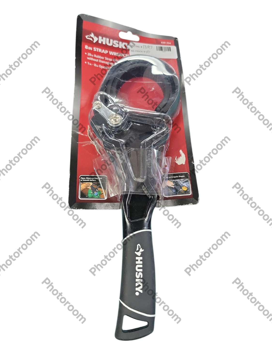 Husky 24 in. Dual Material Strap Wrench with 8 inch Capacity H8STRAPWR .
