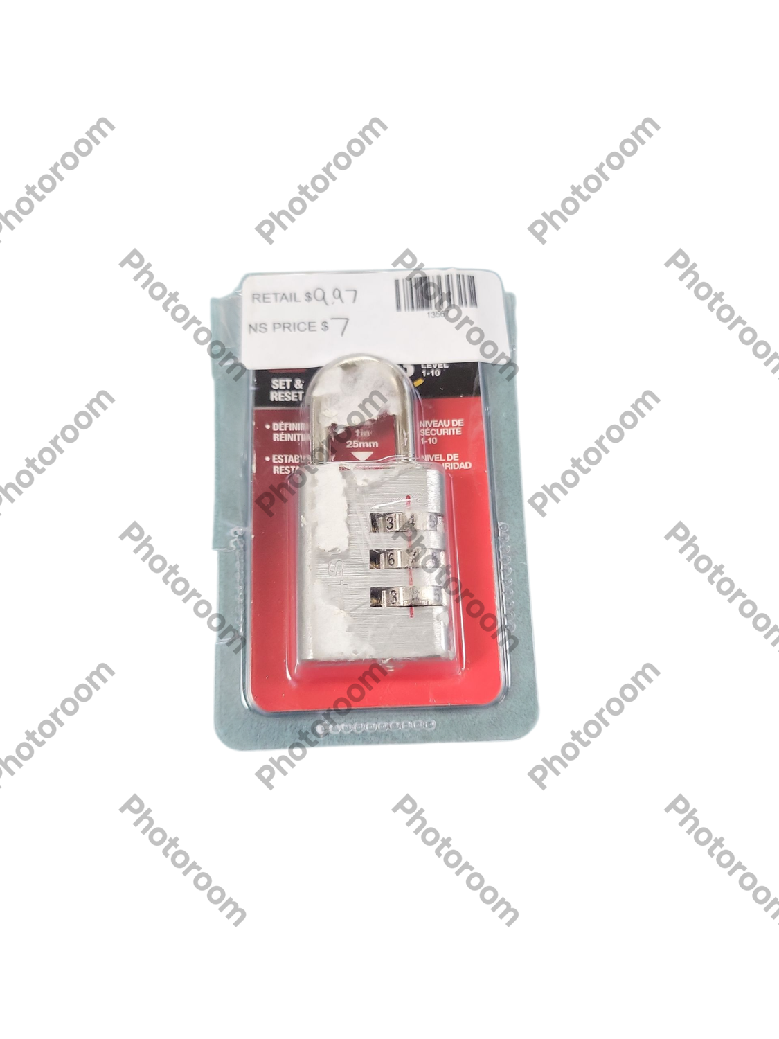 Master Lock Combination Lock, Resettable 3-Dial 630DHC