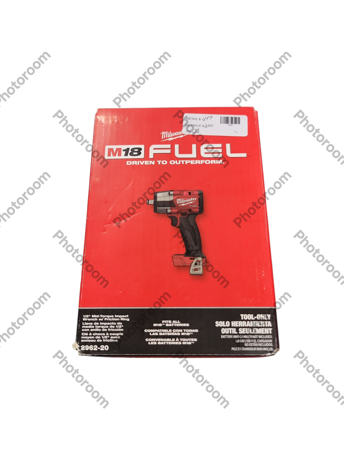 Milwaukee M18 FUEL Gen-2 18V Lithium-Ion Brushless Cordless Mid Torque 1/2 in. Impact Wrench w/Friction Ring (Tool-Only) 2962-20  .