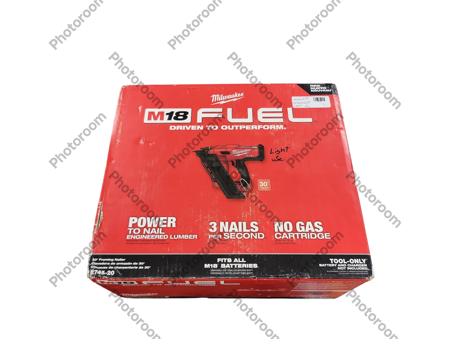 Milwaukee M18 FUEL 3-1/2 in. 18-Volt 30-Degree Lithium-Ion Brushless Cordless Framing Nailer (Tool-Only) 2745-20